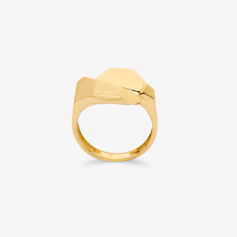 انگشتر طلا 18 عیار زنانه جواهری راز مدل R249-12 