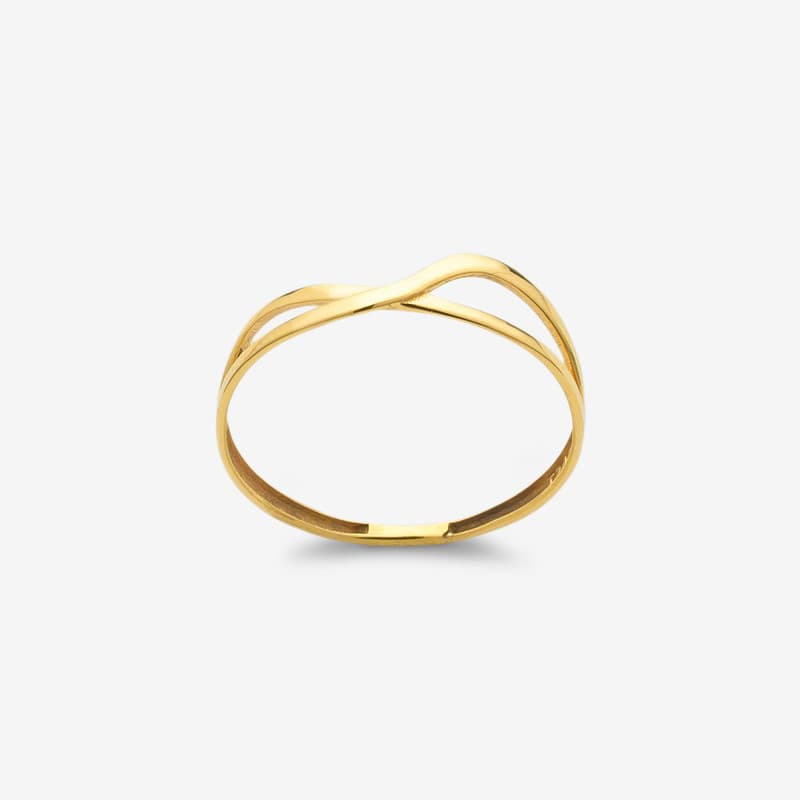 انگشتر طلا 18 عیار زنانه جواهری راز مدل R249-7 